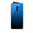 Oppo Reno 10X Zoom用ハイブリットバンパーケース プラスチック 鏡面 虹 グラデーション 勾配色 カバー Oppo ネイビー