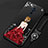 Oppo Reno 10X Zoom用シリコンケース ソフトタッチラバー バタフライ ドレスガール ドレス少女 カバー Oppo レッド・ブラック
