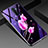 Oppo Reno Ace用ハイブリットバンパーケース プラスチック 鏡面 花 カバー Oppo ピンク