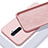 Oppo Reno Ace用360度 フルカバー極薄ソフトケース シリコンケース 耐衝撃 全面保護 バンパー S01 Oppo ピンク