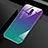 Oppo Reno Z用ハイブリットバンパーケース プラスチック 鏡面 虹 グラデーション 勾配色 カバー Oppo マルチカラー
