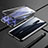 Oppo Reno Z用ケース 高級感 手触り良い アルミメタル 製の金属製 360度 フルカバーバンパー 鏡面 カバー Oppo ブラック