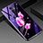 Oppo Reno2用ハイブリットバンパーケース プラスチック 鏡面 花 カバー S01 Oppo ピンク