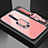 Oppo Reno2用ハイブリットバンパーケース プラスチック 鏡面 カバー アンド指輪 マグネット式 Oppo ピンク