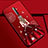 Oppo Reno2 Z用シリコンケース ソフトタッチラバー バタフライ ドレスガール ドレス少女 カバー Oppo ワインレッド