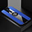 Oppo Reno2 Z用極薄ソフトケース シリコンケース 耐衝撃 全面保護 アンド指輪 マグネット式 バンパー A01 Oppo ネイビー