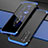 Oppo Reno3用ケース 高級感 手触り良い アルミメタル 製の金属製 カバー Oppo ネイビー・ブラック