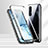 Oppo Reno3 Pro用ケース 高級感 手触り良い アルミメタル 製の金属製 360度 フルカバーバンパー 鏡面 カバー T02 Oppo ブラック