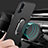 Oppo Reno3 Pro用ハードケース プラスチック 質感もマット アンド指輪 マグネット式 P01 Oppo 