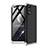 Oppo Reno4 4G用ハードケース プラスチック 質感もマット 前面と背面 360度 フルカバー Oppo シルバー・ブラック