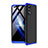 Oppo Reno4 4G用ハードケース プラスチック 質感もマット 前面と背面 360度 フルカバー Oppo ネイビー・ブラック
