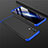 Oppo Reno4 4G用ハードケース プラスチック 質感もマット 前面と背面 360度 フルカバー M01 Oppo ネイビー・ブラック