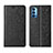 Oppo Reno4 5G用手帳型 レザーケース スタンド カバー T01 Oppo ブラック