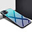 Oppo Reno4 Lite用ハイブリットバンパーケース プラスチック 鏡面 カバー Oppo ブルー