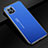 Oppo Reno4 SE 5G用ケース 高級感 手触り良い アルミメタル 製の金属製 カバー Oppo ネイビー
