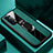 Oppo Reno5 Pro 5G用シリコンケース ソフトタッチラバー レザー柄 アンド指輪 マグネット式 Oppo グリーン