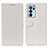Oppo Reno6 Pro 5G India用手帳型 レザーケース スタンド カバー A06D Oppo ホワイト