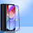 Oppo Reno6 Pro 5G India用強化ガラス フル液晶保護フィルム アンチグレア ブルーライト F02 Oppo ブラック