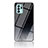 Oppo Reno6 Z 5G用ハイブリットバンパーケース プラスチック パターン 鏡面 カバー LS4 Oppo グレー