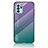 Oppo Reno6 Z 5G用ハイブリットバンパーケース プラスチック 鏡面 虹 グラデーション 勾配色 カバー LS1 Oppo マルチカラー