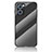Oppo Reno7 5G用ハイブリットバンパーケース プラスチック 鏡面 虹 グラデーション 勾配色 カバー LS2 Oppo ブラック