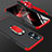 Oppo Reno7 Lite 5G用ハードケース プラスチック 質感もマット アンド指輪 マグネット式 GK1 Oppo レッド・ブラック
