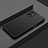 Oppo Reno8 Lite 5G用ハイブリットバンパーケース クリア透明 プラスチック カバー Oppo ブラック