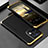 Oppo Reno9 5G用360度 フルカバー ケース 高級感 手触り良い アルミメタル 製の金属製 Oppo ゴールド・ブラック