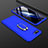 Oppo RX17 Neo用ハードケース プラスチック 質感もマット アンド指輪 マグネット式 P01 Oppo ネイビー