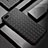 Oppo RX17 Neo用シリコンケース ソフトタッチラバー レザー柄 カバー H04 Oppo ブラック