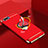 Oppo RX17 Neo用ケース 高級感 手触り良い メタル兼プラスチック バンパー アンド指輪 T02 Oppo 