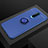 Oppo RX17 Pro用極薄ソフトケース シリコンケース 耐衝撃 全面保護 アンド指輪 マグネット式 バンパー T02 Oppo ネイビー