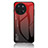 Realme 11 4G用ハイブリットバンパーケース プラスチック 鏡面 虹 グラデーション 勾配色 カバー LS1 Realme レッド