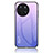 Realme 11 4G用ハイブリットバンパーケース プラスチック 鏡面 虹 グラデーション 勾配色 カバー LS1 Realme ラベンダー