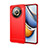 レッド Realme 11 Pro 5G用シリコンケース ソフトタッチラバー ライン カバー Realme レッド