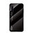 Realme 6用ハイブリットバンパーケース プラスチック 鏡面 虹 グラデーション 勾配色 カバー Realme ブラック