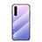 Realme 6用ハイブリットバンパーケース プラスチック 鏡面 虹 グラデーション 勾配色 カバー Realme 