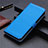 Realme 7用手帳型 レザーケース スタンド カバー L07 Realme ブルー