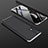 Realme 7用ハードケース プラスチック 質感もマット 前面と背面 360度 フルカバー M01 Realme シルバー・ブラック