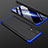 Realme 7用ハードケース プラスチック 質感もマット 前面と背面 360度 フルカバー M01 Realme ネイビー・ブラック