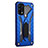 Realme 7 Pro用ハイブリットバンパーケース スタンド プラスチック 兼シリコーン カバー A02 Realme ネイビー