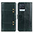 Realme 8 4G用手帳型 レザーケース スタンド カバー M06L Realme グリーン