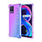 Realme 8 Pro用極薄ソフトケース グラデーション 勾配色 クリア透明 Realme ラベンダー