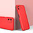 Realme C11用ハードケース プラスチック 質感もマット 前面と背面 360度 フルカバー Realme レッド