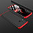 Realme C15用ハードケース プラスチック 質感もマット 前面と背面 360度 フルカバー M01 Realme レッド・ブラック