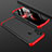 Realme C3用ハードケース プラスチック 質感もマット 前面と背面 360度 フルカバー Realme レッド・ブラック