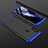 Realme C3用ハードケース プラスチック 質感もマット 前面と背面 360度 フルカバー Realme ネイビー・ブラック