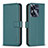 Realme C55用手帳型 レザーケース スタンド カバー B16F Realme グリーン