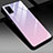 Realme V5 5G用ハイブリットバンパーケース プラスチック 鏡面 カバー Realme ピンク