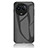 Realme V50s 5G用ハイブリットバンパーケース プラスチック 鏡面 虹 グラデーション 勾配色 カバー LS2 Realme ブラック